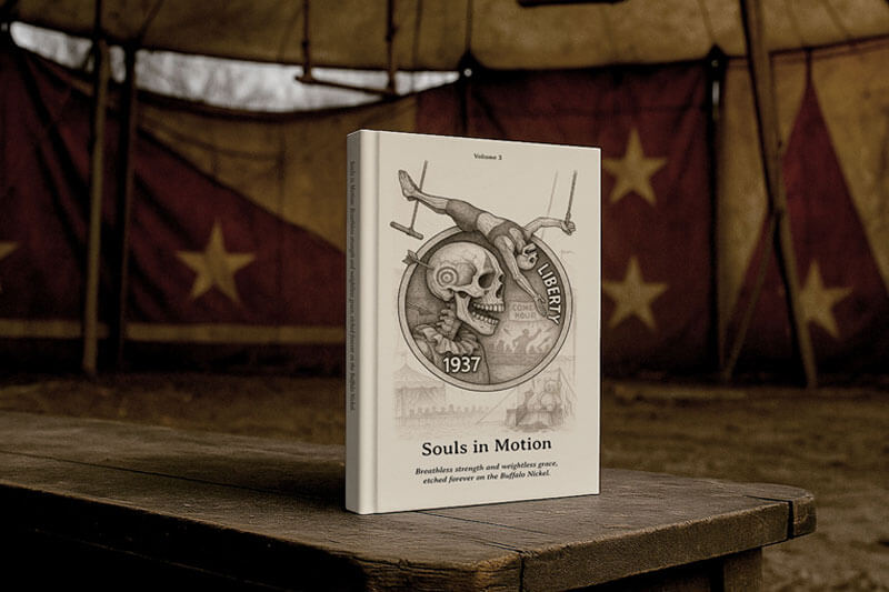 Souls in Motion: Breathless strength and weightless grace, etched forever on the Buffalo Nickel. (Curtainfall Series)