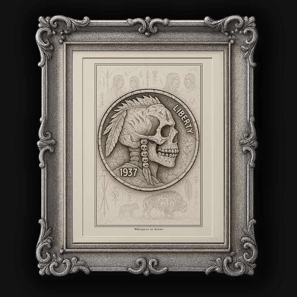 Whispers in Stone Hobo Buffalo Nickel