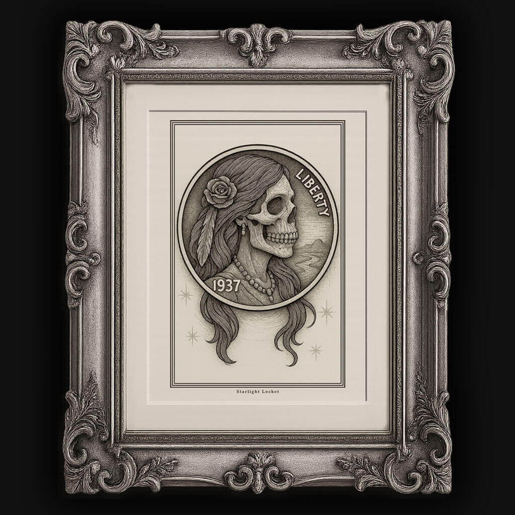 Starlight Locket Hobo Buffalo Nickel