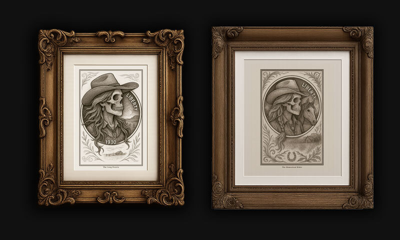 Cowgirls in Silver Prints:
Ghosts of Cowgirls and the Trails They Never Left Behind.