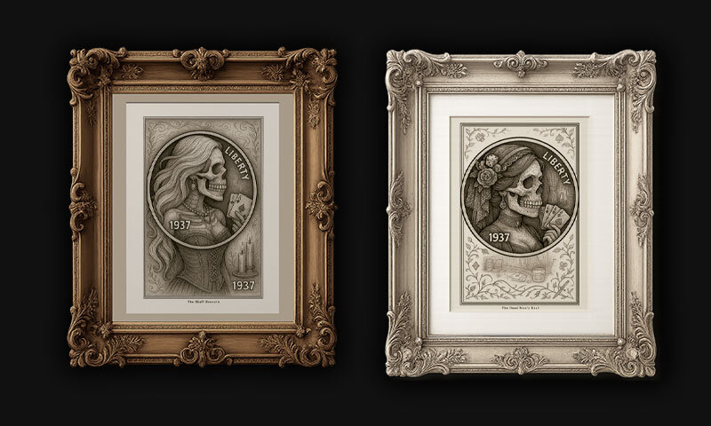 Dead Man’s Deal Prints:
Poker Faces and Phantom Hands in the Dusty Backrooms of the West.