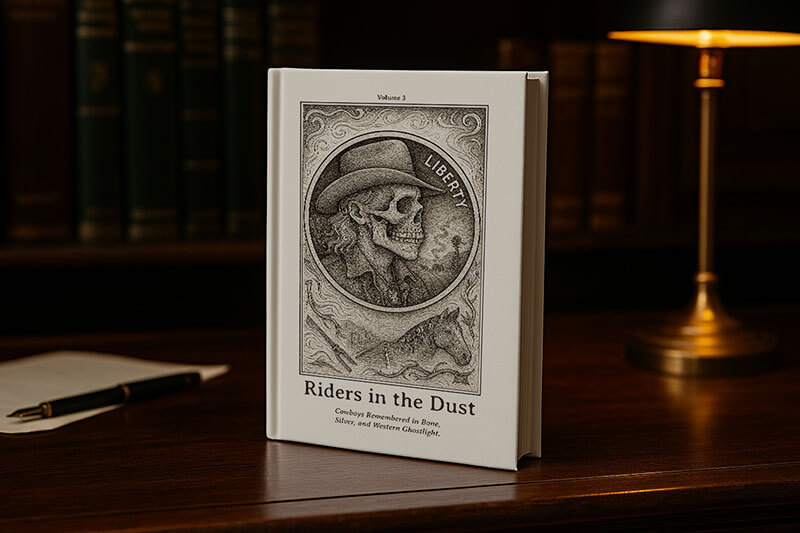 Riders in the Dust Prints:
Cowboys Remembered in Bone, Silver, and Western Ghostlight.