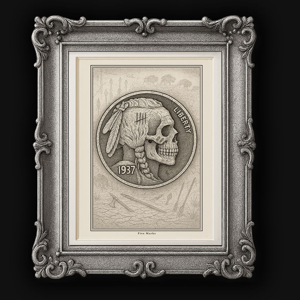 Rustfetish Hobo Coins Five Marks