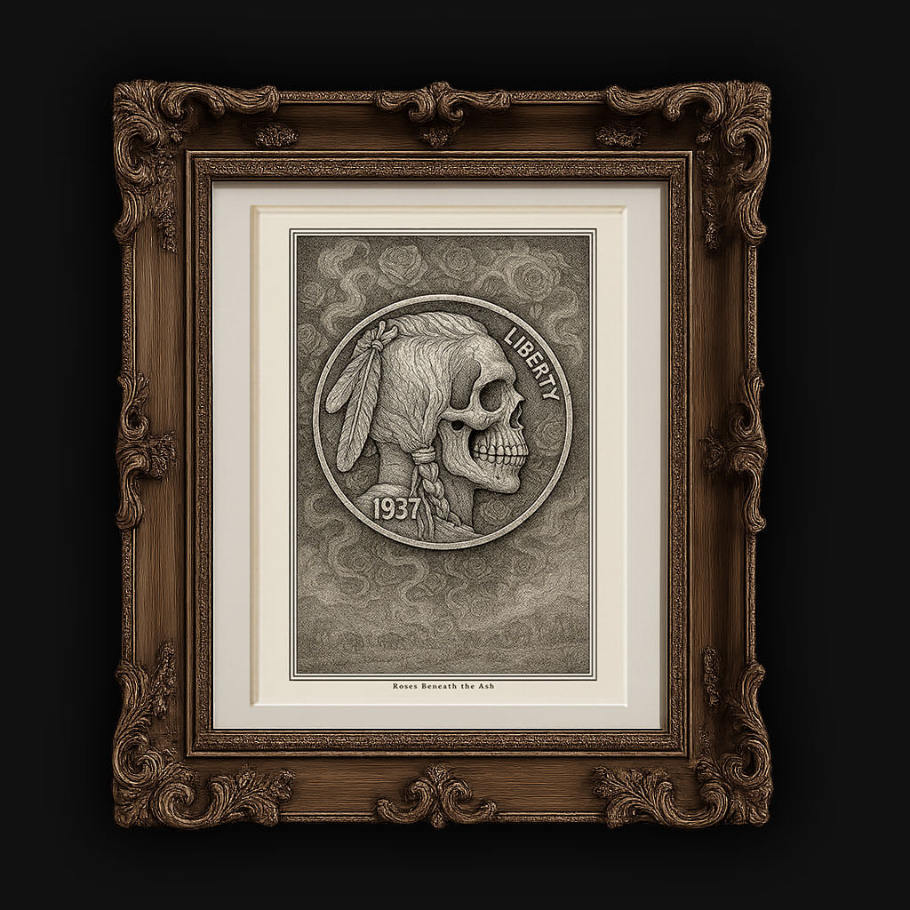 Rustfetish Hobo Coins Roses Beneath the Ash