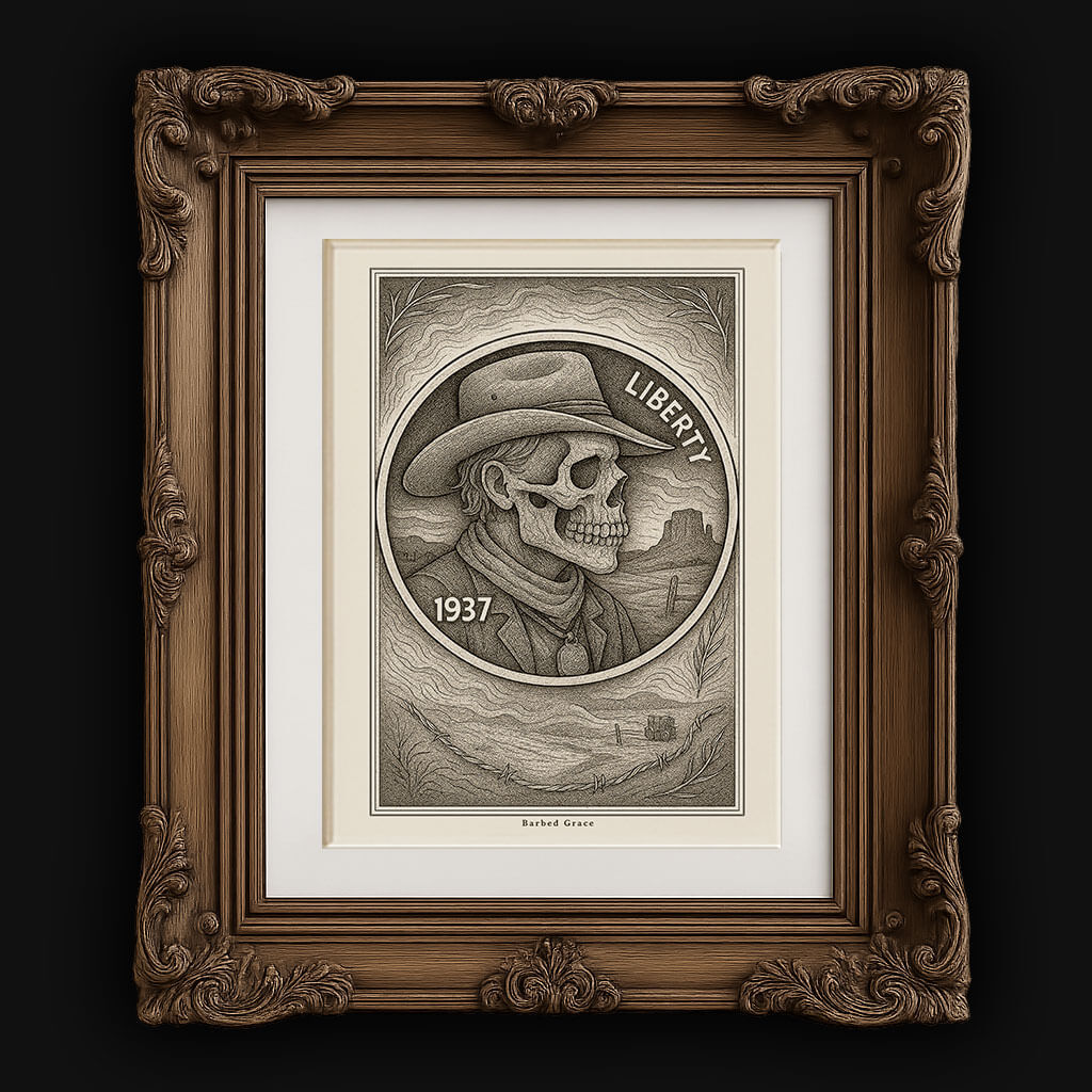 Rustfetish Hobo Nickel Coins Barbed Grace