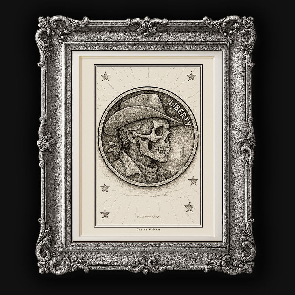 Rustfetish Hobo Coins Cactus & Stars